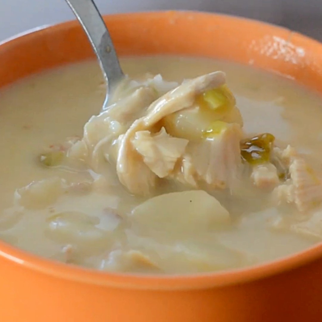 Leftover Turkey Transformed: Delicious Creamy Green Chile Soup